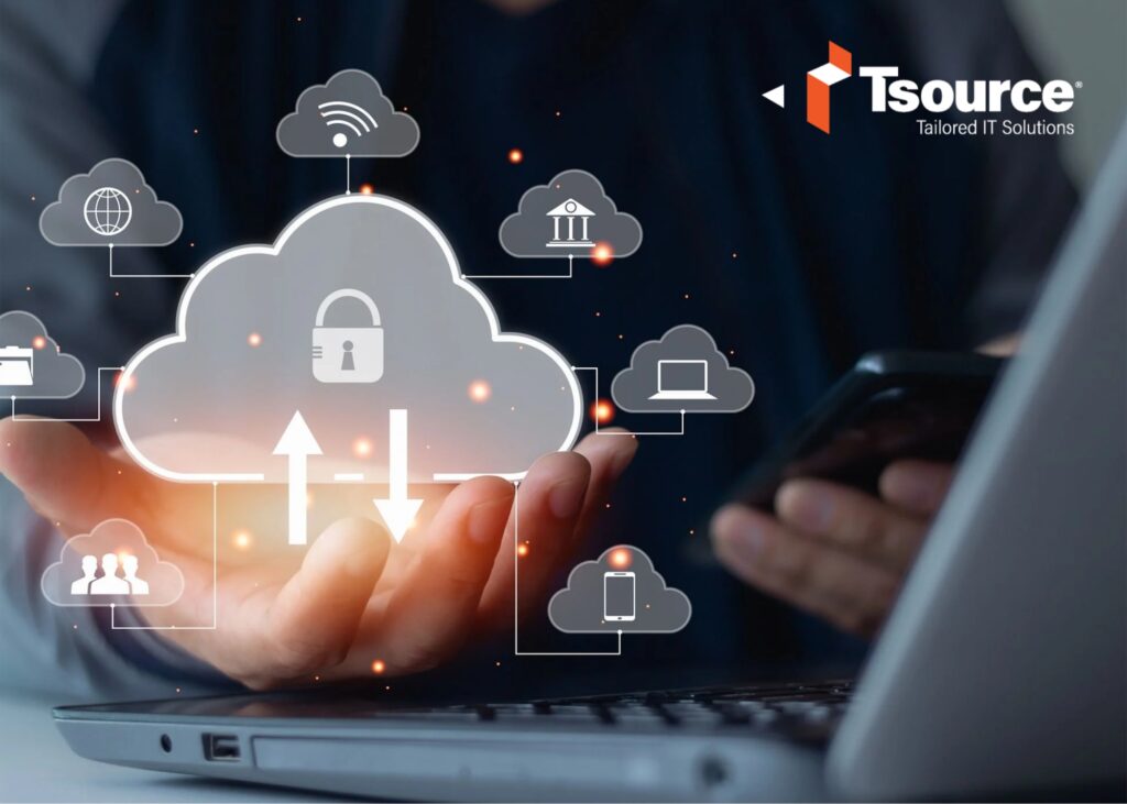 Image With A Cloud And Various Icons Explaining The IT Infrastructure For Franchise Success
